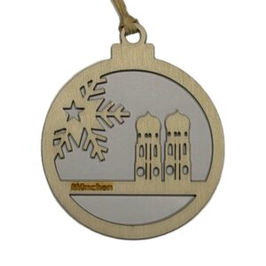 Münchner Christbaumaufhänger "Frauenkirche"